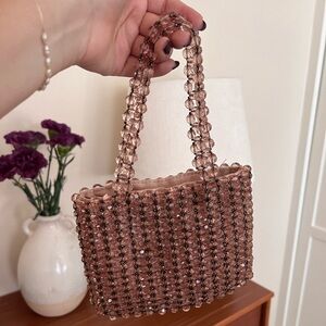 Vintage beaded mini handbag
